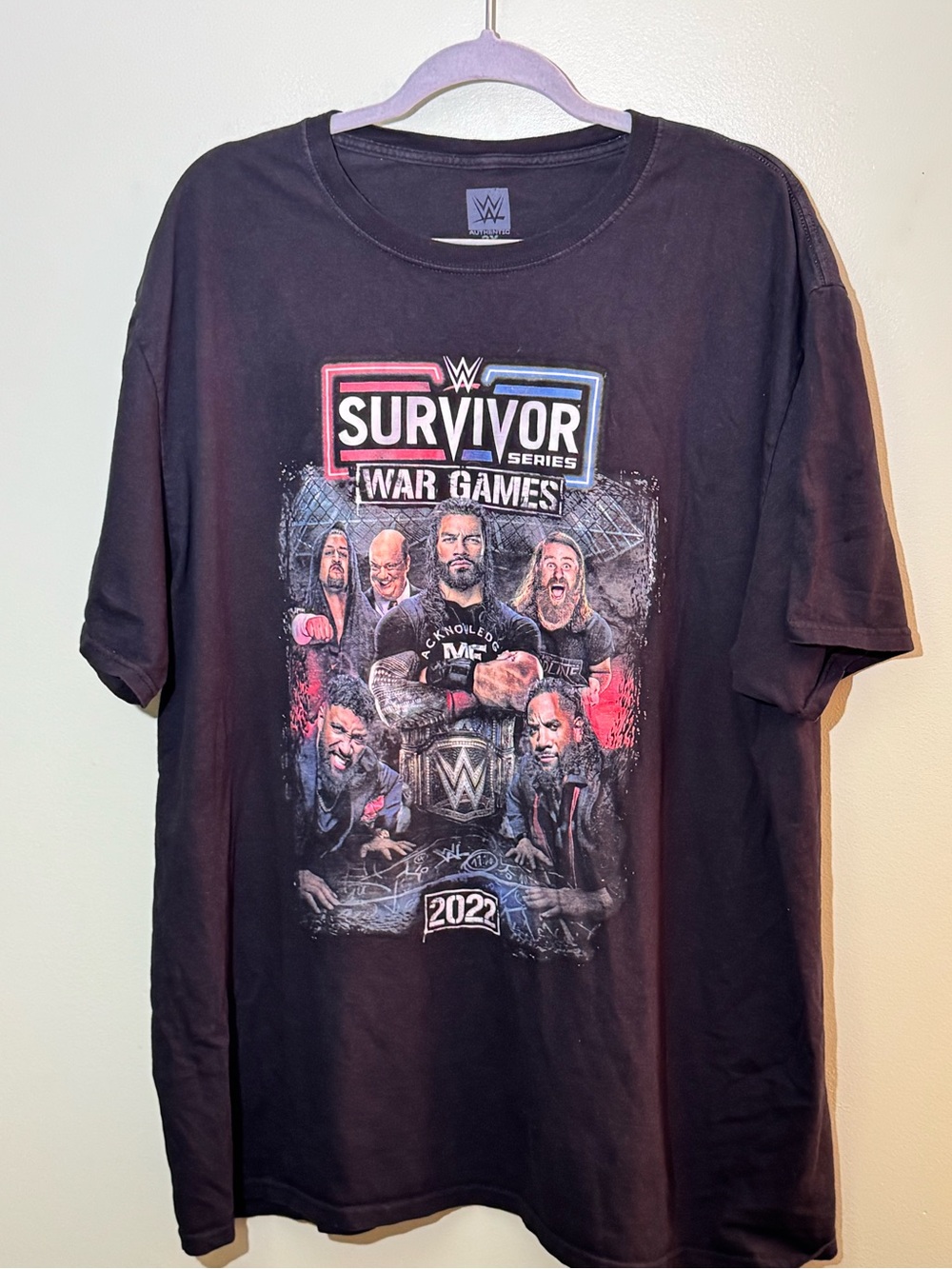 WWE Survivor Series War Games 2022 Black Event T-Shirt Boston men’s 2XL